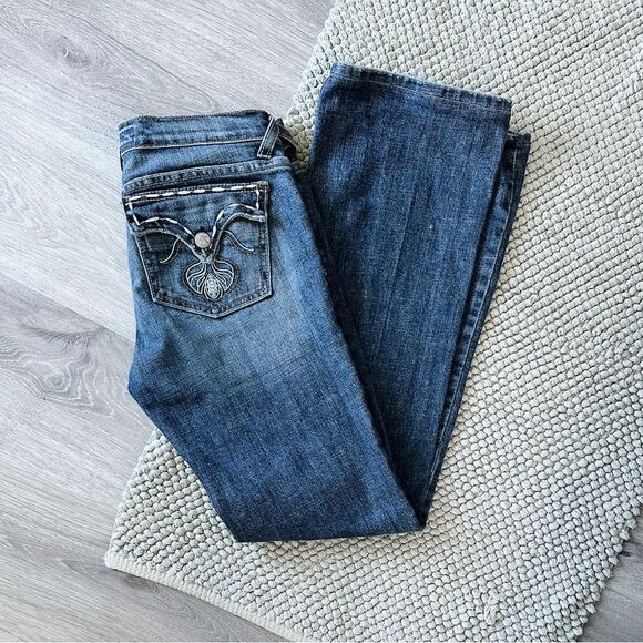 Y2K Low-Rise Kancan Denim Boot Cut Jeans - Picture 4 of 4